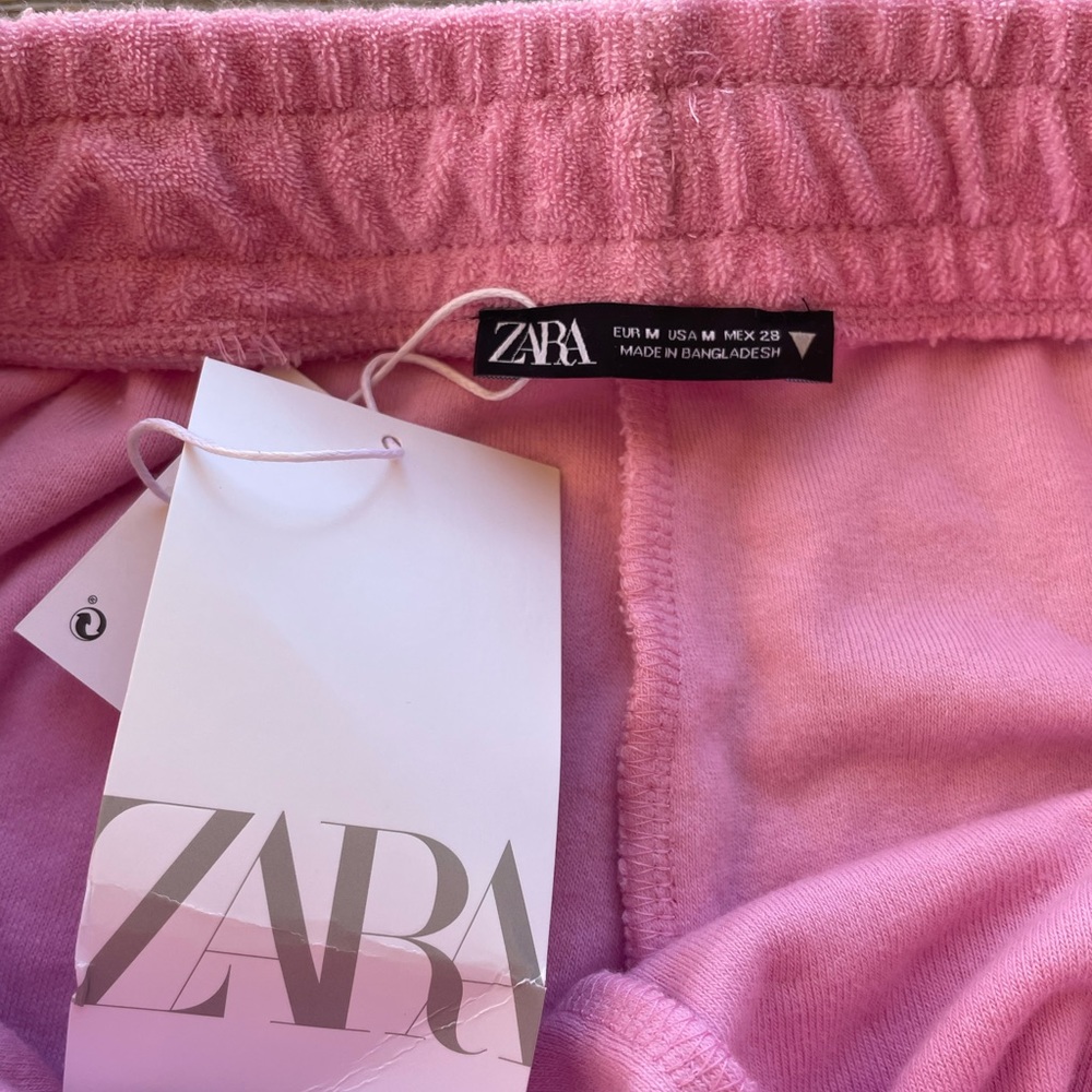 BABY PINK ZARA COMFY SHORTS!